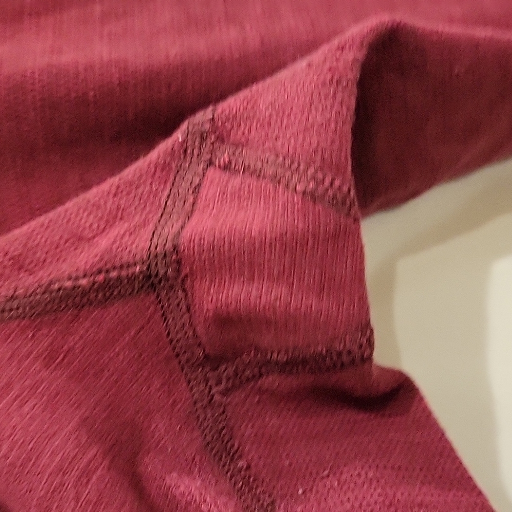 Lululemon Wunder Under Rust Berry Blumble Berry Leggings Size 10 - Picture 6 of 10
